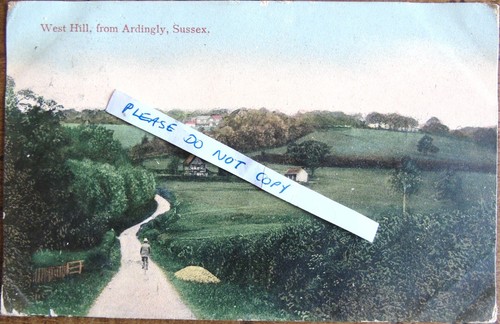 Antique postcard west hill - antique,