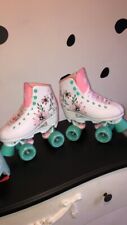 Rio Roller Artist Quad Roller Skates - Flora And Matching Helmet