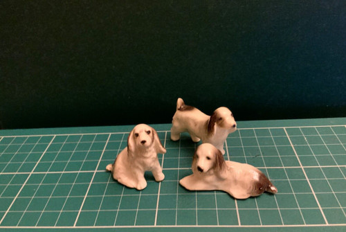 Vintage miniature china dogs - ,