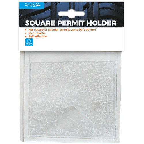 Parking clear car permit - clear,