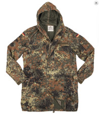 Genuine German Army Flecktarn Parka Military Hooded Field Jacket  Camo Coat UK