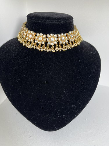 Kundan choker set necklace - kundan,