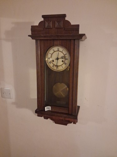 Antique wall clock made - wall,