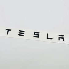 RED Black Silver Tesla Letters