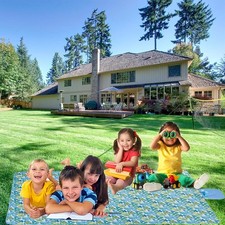 2M Large Waterproof Picnic Blanket Mat Foldable Camping Beach Rug Outdoor 