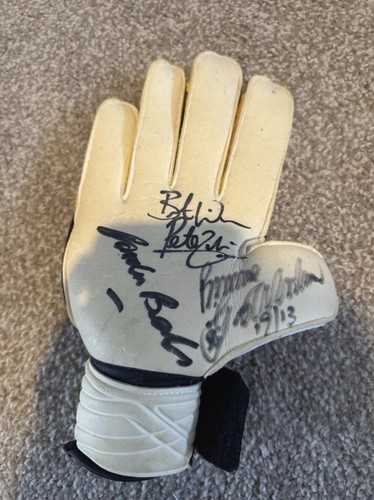 Goalkeeper glove signed - glove,