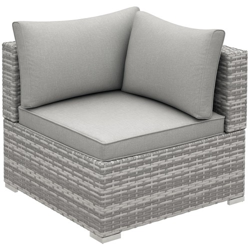 Outsunny rattan corner sofa - rattan,