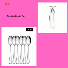 Dinner Spoon Set, 6.7 Inch