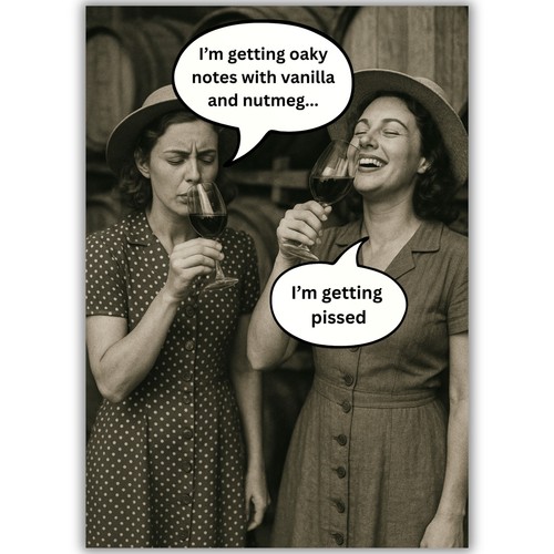 Funny birthday card - birthday, her