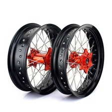 17"x3.5"/5" Supermoto Spoked Wheel Set For Stark Varg Alpha 80HP / Standard 60HP