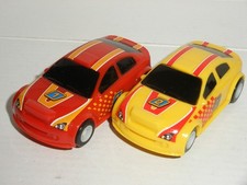 12V MICRO Scalextric - Pair of Team Cars Red #1 & Yellow #2 - NEW
