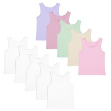 Girls 5 Pack Vests Underwear