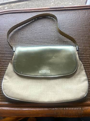 Moschino beige grey canvas - beige/grey, &