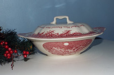 Johnson Brothers Twas The Night Before Christmas Covered Vegetable Dish New
