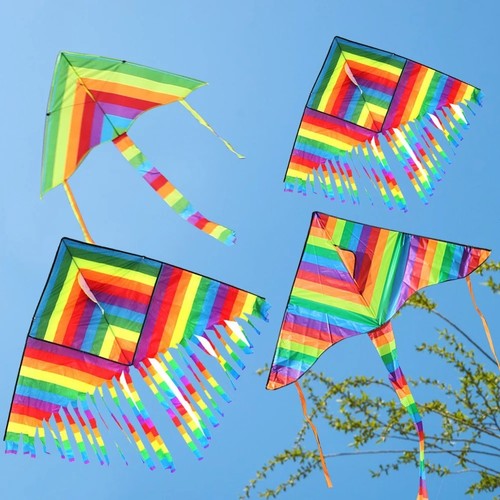 Easy fly colorful rainbow - easy, kite