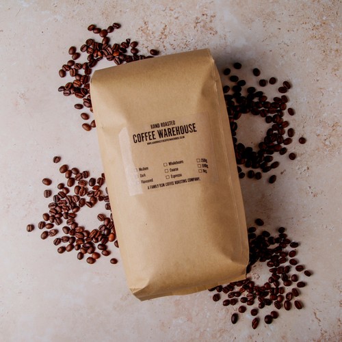 Hand roasted coffee warehouse - hand,