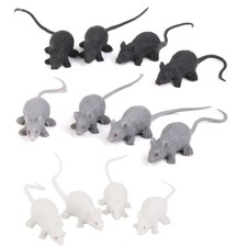 Pack of 12 Plastic Rats Mouse