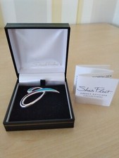 NEW – Sheila Fleet Scapa Flow Enamel & Sterling Silver Brooch & Presentation Box