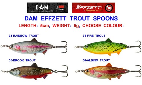 Dam effzett trout spoon - dam,
