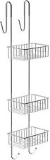 Bamodi Rustproof 3-Tier Hanging Shower Caddy with Hooks, No Drilling RRP £49