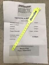 Status Quo Backstage Pass