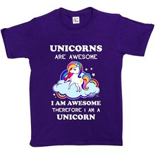 1Tee Kids Girls Unicorns Are