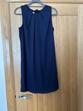 F&F Tesco Navy Tie Neck Dress