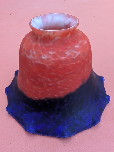 Art nouveau style mottled red - art,