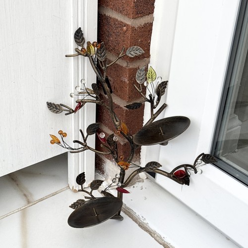 Wall hanging metal candle - metal,