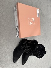 Moda In Pelle Black Studded