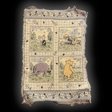 WINNIE POOH TAPESTRY FRINGE Daisy Chain BLANKET w Tags GOODWIN WEAVER 46x67 rare
