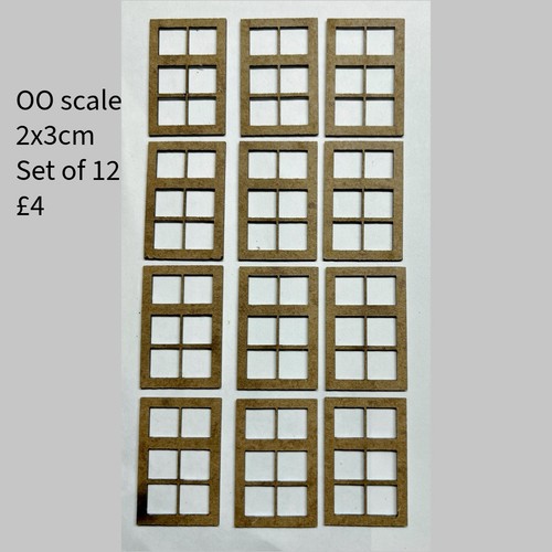 Set scale model windows - set, of