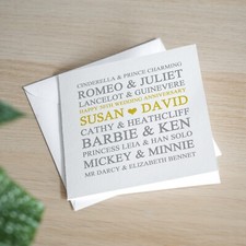 Personalised 50th Wedding