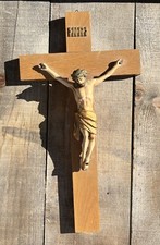 Vintage crucifix german mid - german,