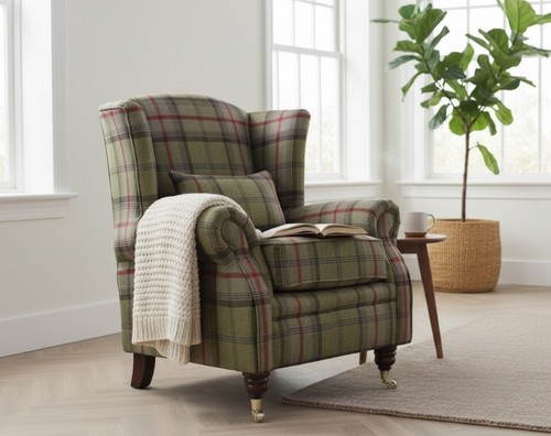 Fireside armchair fabric high - armchair,