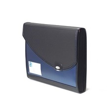 Rapesco Designer 7 Compartments Expanding File A4 - Metallic Blue