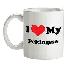 I Love My Pekingese Mug - Dog
