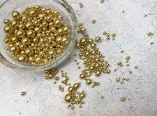 Metallic Gold Sprinkles Mix Edible Sugar Balls Cupcake and Cake Decoration