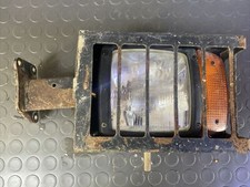 JCB TELEHANDLER HEADLIGHT WITH GUARD PROTECTIVE COVER BRACKET ARM LEFT