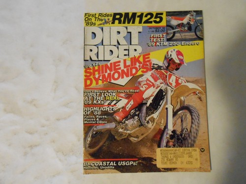 October 1988 dirt rider - dirt,