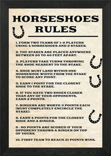 HORSESHOES RULES VINTAGE