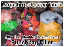 20kg Mixed Material Off Cuts Scrap Fabric Boxing Gym Punchbag Filling Filler