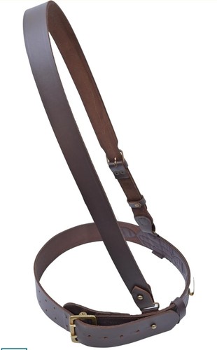 Browne leather belt military - browne,
