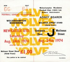 TICKET: Wolves v Newcastle