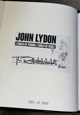 John Lydon Signed Book Johnny