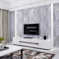 3D Non-woven Wave Wallpaper