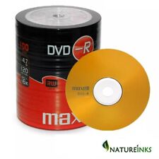 100 Genuine Maxell DVD-R 16x