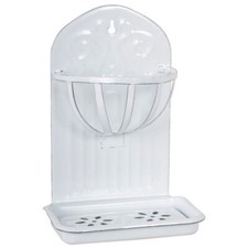 White Enamel Wall Hanging Soap