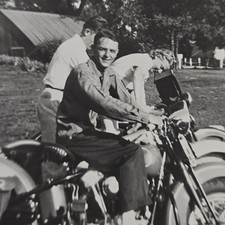 Vintage B&W Photo Snapshot of