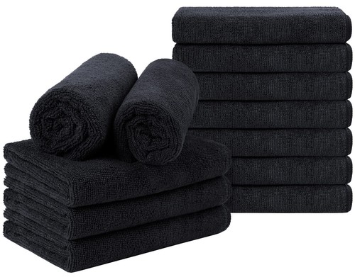 Salon towels pack black - pack,